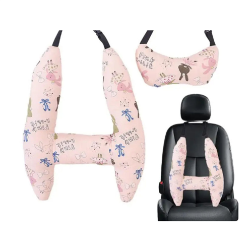 Car H Shape Headrest Pillow Kid Sleeping Safety Travel 2