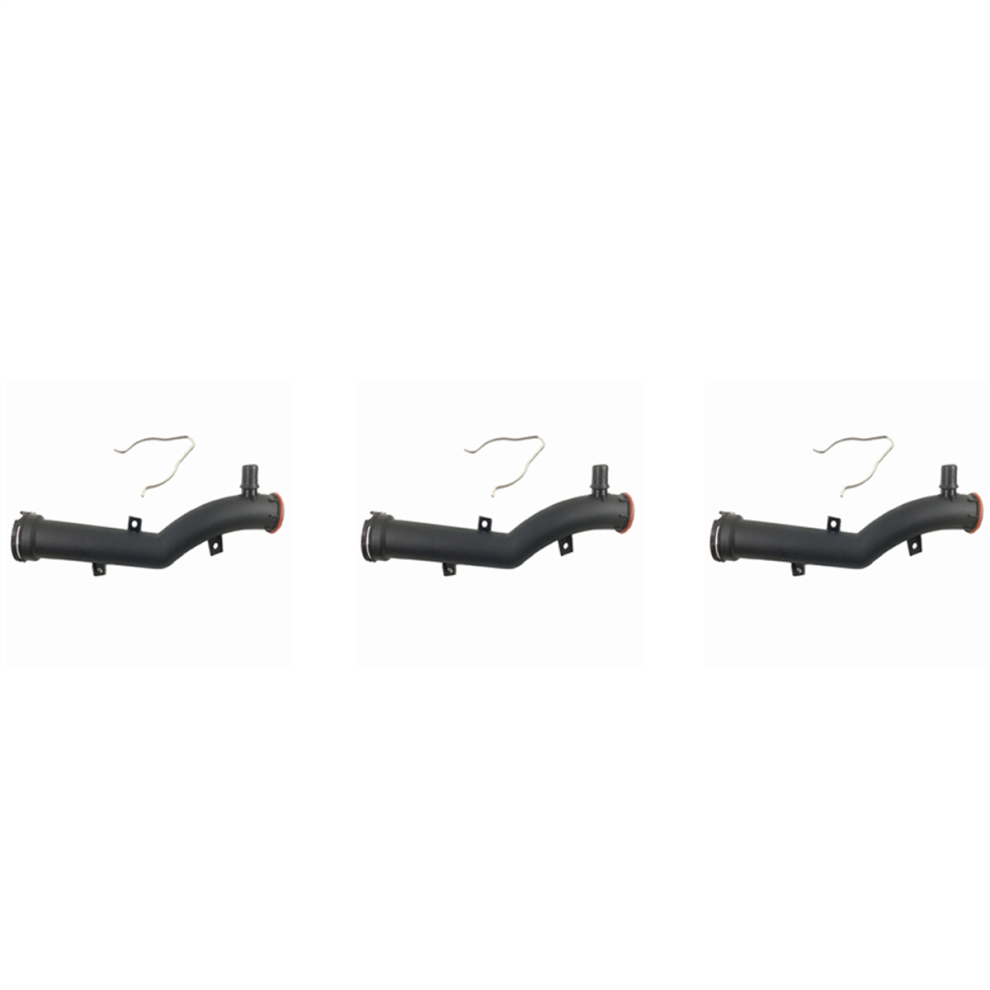 3X 9800661880 1351Vf Engine Coolant Water Hose With Metal Clip Lock For C4 207 4853799481309