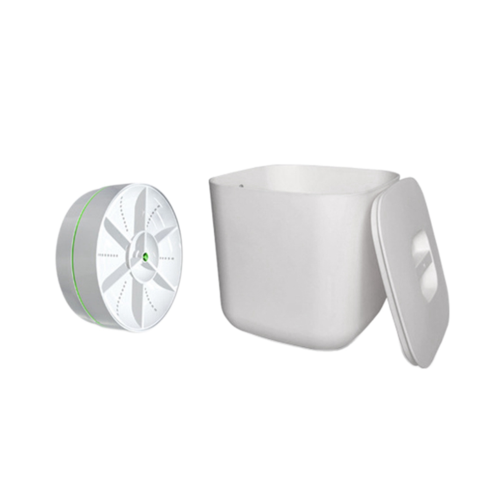 Mini machine à laver portable USB à turbine rotative pour lave-vaisselle - Blanc