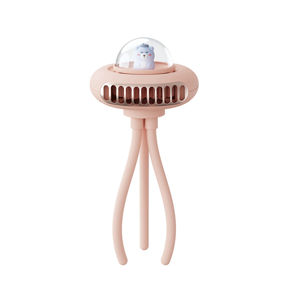 Stroller Fan Flexible Tripod Clip-On 4 Speed For Car Crib, Pink 4853799467099