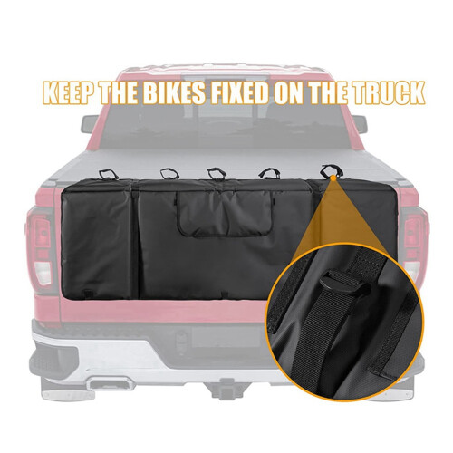 2X Pad για Mountain Bike με Ιμάντες Στερέωσης Προστασία Φορτηγού Μεταφέρει Έως 5 Ποδήλατα 2