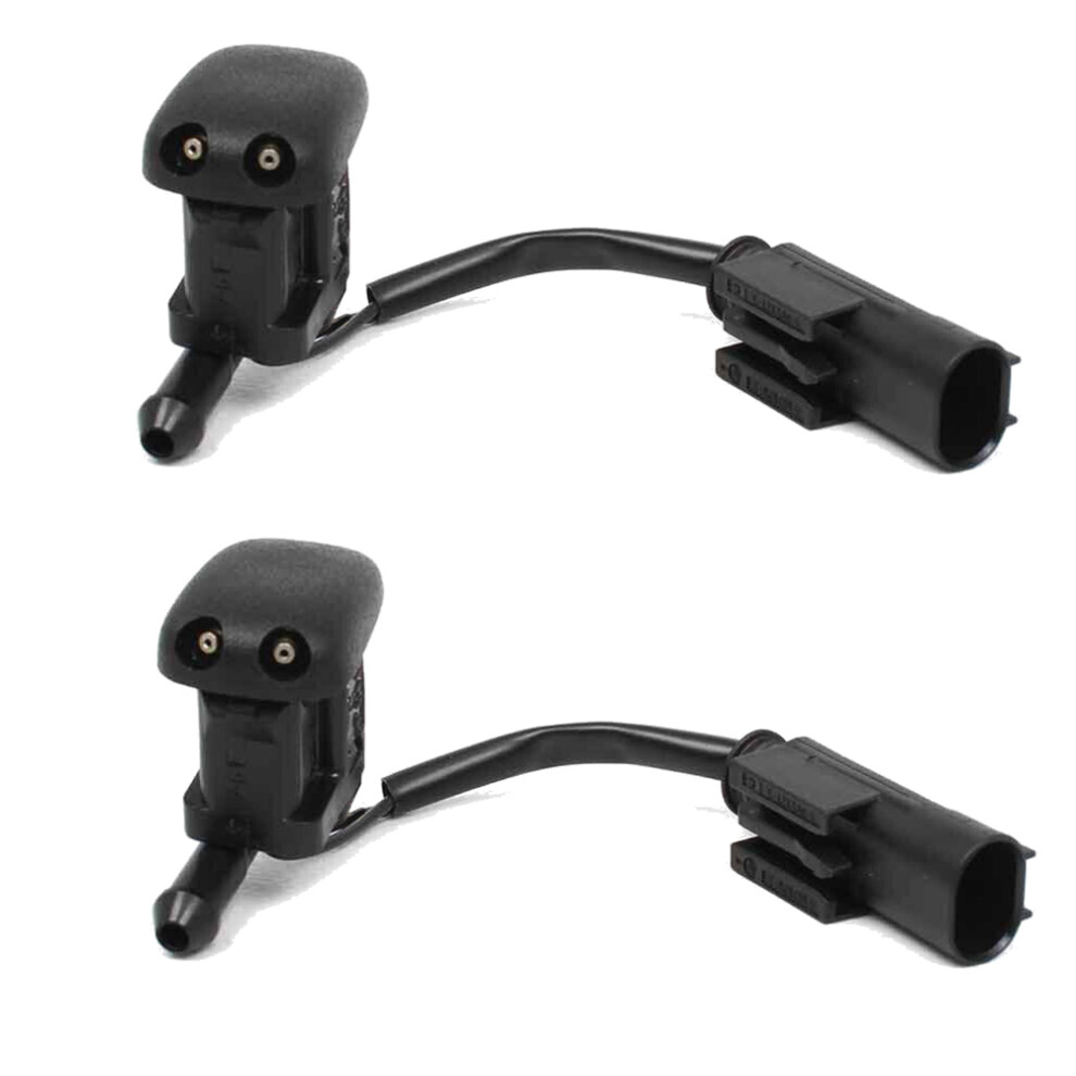 1 Pair New Windshield Heated Washer Sprayer Nozzle Jet 61668361039 4852972322750