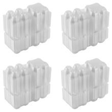 200 stuks plastic eierdozen bulk transparante kippenladehouder voor familieweideboerderijen - 4 roosters