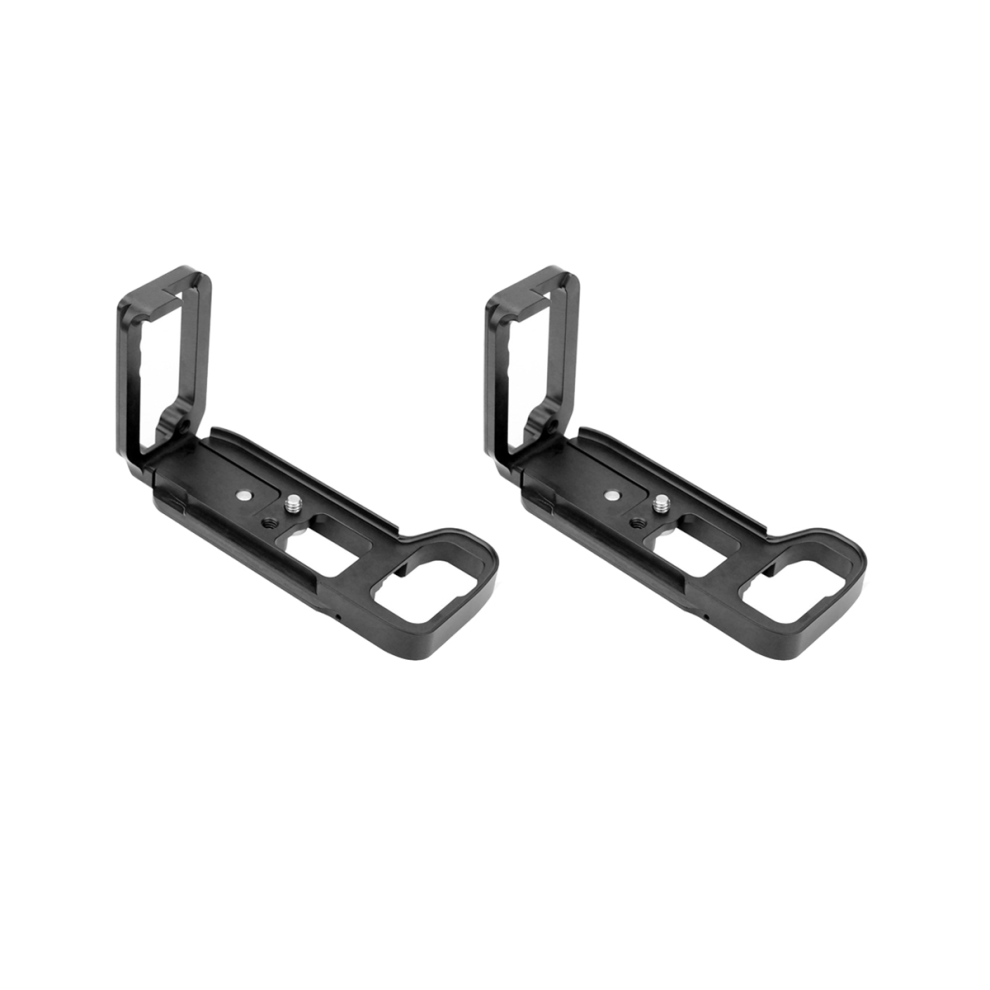 Lot de 2 supports de plaque/support à dégagement rapide en L pour plaque de base et plaque latérale A7III/A7RIII A9 Noir