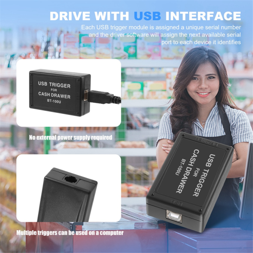 4X BT-100U kassalade driver trigger met USB-interface 2