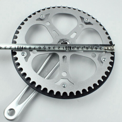 52T τετραγωνική τρύπα 170mm CNC στροφαλοφόρος άξονας ποδηλάτου σετ γρανάζι 2