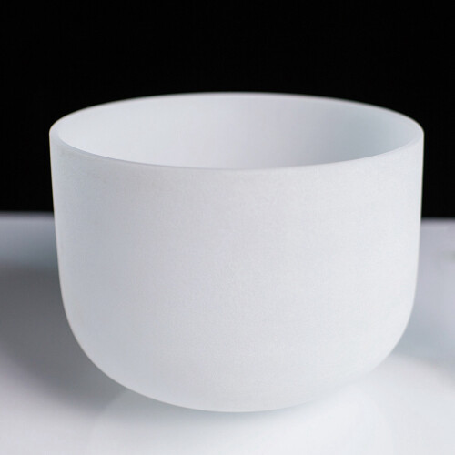 8Inch Note Perfect Sound C Root Chakra Frosted Quartz Bowl 1