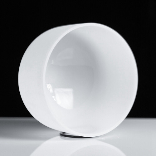 8Inch Note Perfect Sound C Root Chakra Frosted Quartz Bowl 2