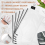 12PCS A3 Folder, Information Zipper Bag Plastic Wallet Mesh File 3