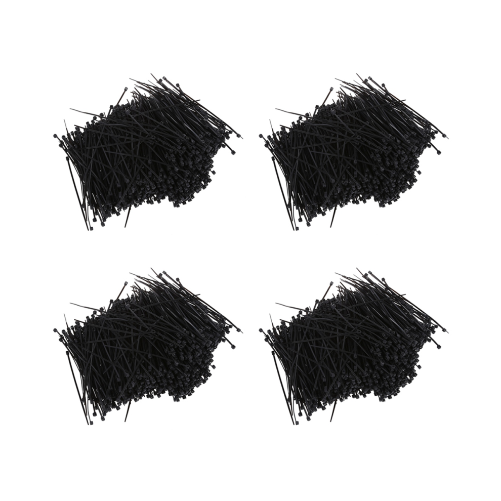 4000 Pcs Black Nylon Cable Zip Tie Fasten Wrap 95Mm X 2Mm 4853799451661