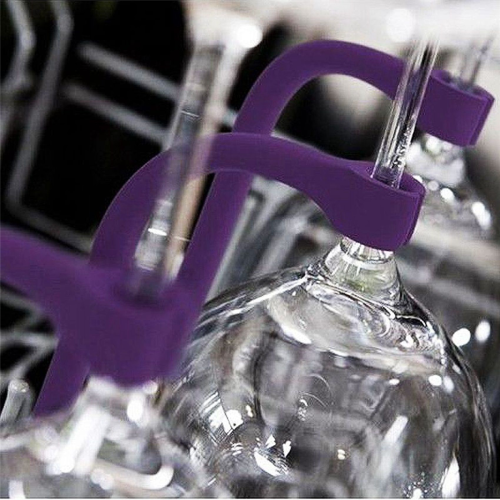 Σετ 24 εύκαμπτων πλυντηρίων πιάτων Stemware Saver για ποτήρια κρασιού Σταθερά ποτήρια 2