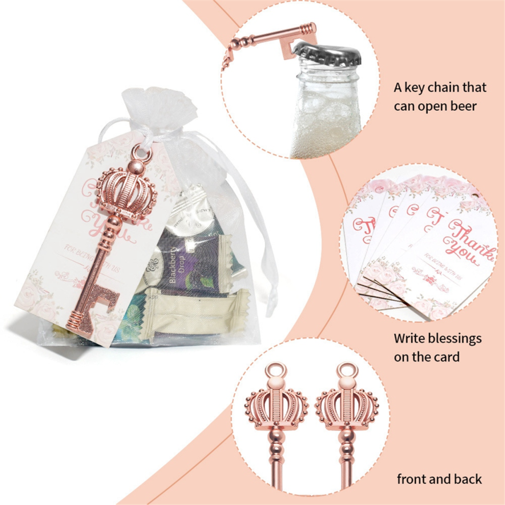 30 Pezzi Di Apribottiglie Con Chiave, Carta, Decorazione Per Matrimonio, D