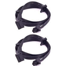 Kabel zasilający 2x PCIe 6-pinowy męski na 3 SATA do zasilaczy Focus Plus FOCUS+ Series 850PX 750PX 550PX
