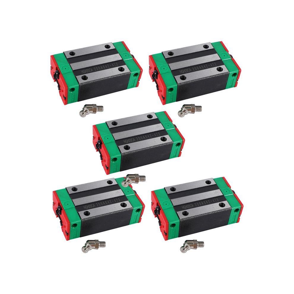 Spactz 5X Steel Hgh20ca 20Mm Linear Rail Guide Block For Cnc Machine Parts Manufacturing Equipment