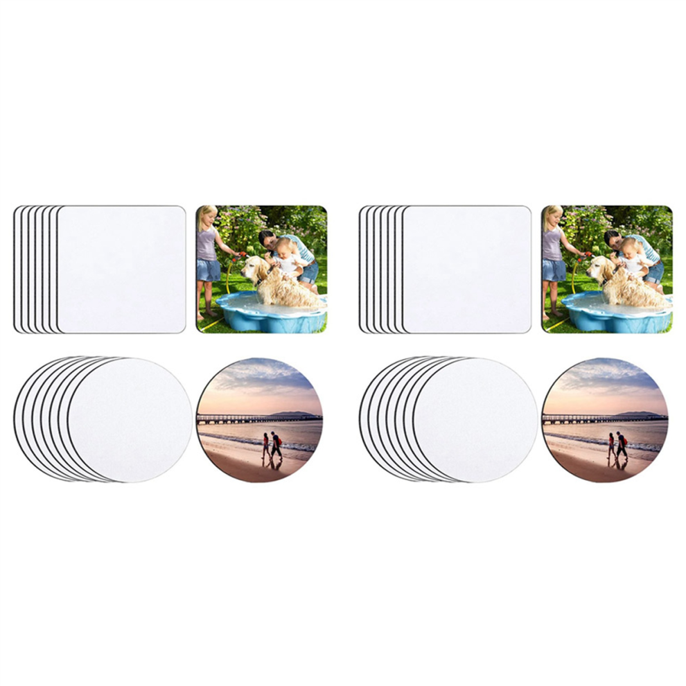 32X Prodotti Per Sottobicchieri A Sublimazione, Tappetini In Gomma Per Sottobicchieri A Sublimazione Per La Stampa A Trasferimento Termico