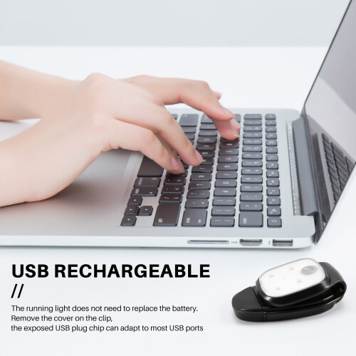 Outdoor Night Clip Lights USB Rechargeable LED Light 2