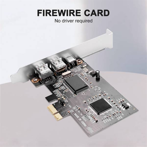 Κάρτα ελεγκτή PCI Express X1 PCI-E FireWire 1394A IEEE1394 3 θυρών 1