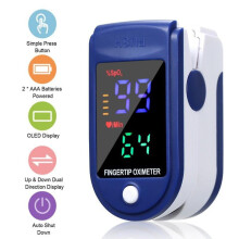 Blood Oxygen Detector Lk87 Blue And White English Blood Oxygen Meter Lk87 Blood Oxygen Saturation Pulse Detector