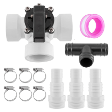 Zwembad 3-weg omleidingsklepset 1,25 inch/1,5 inch vrouwelijke slangcombo-adapter