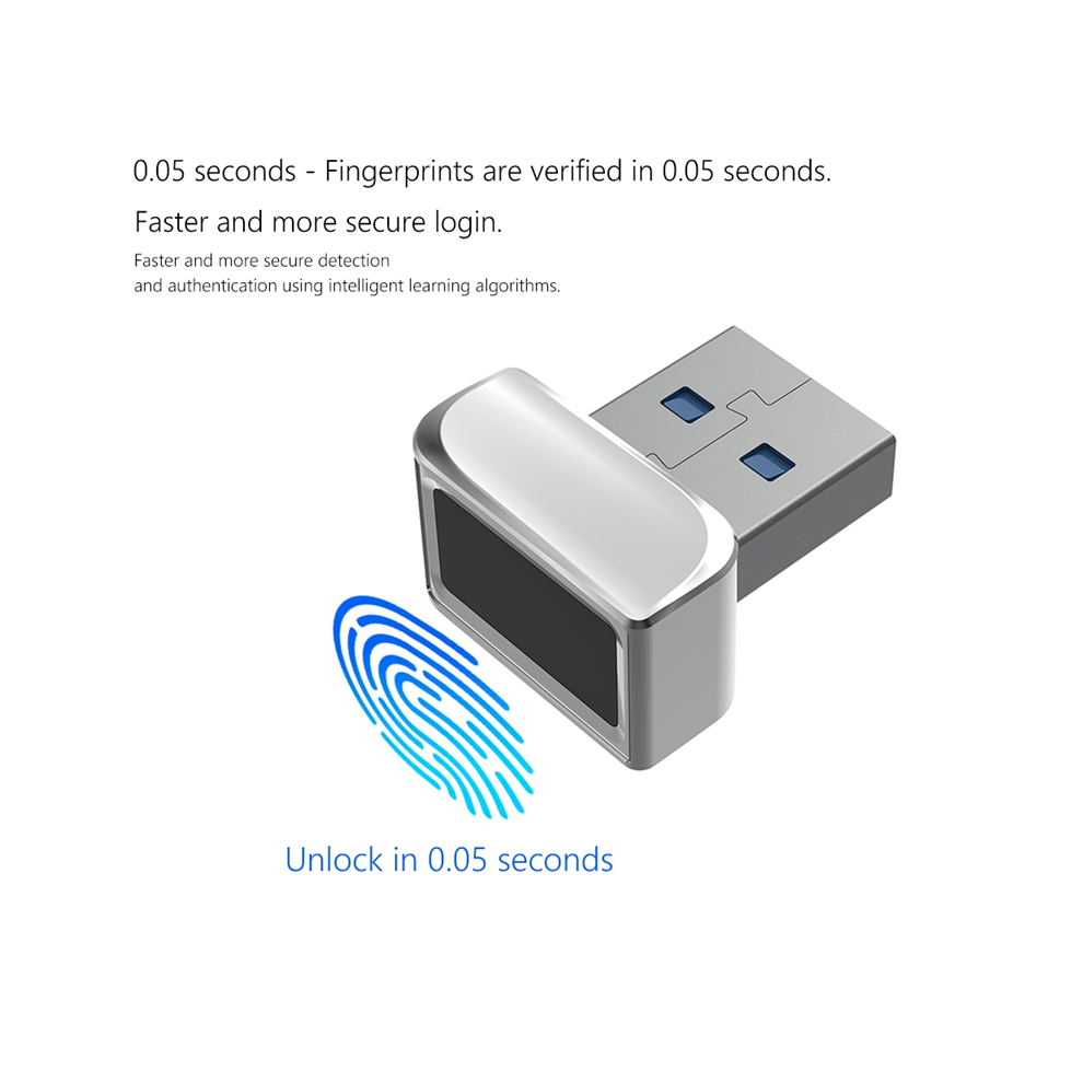 Usb Fingerprint Reader For 7 10 11 Hello Biometric Scanner 4853799468713