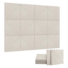 Pacote com 12 painéis acústicos, painéis decorativos à prova de som, camelo raso