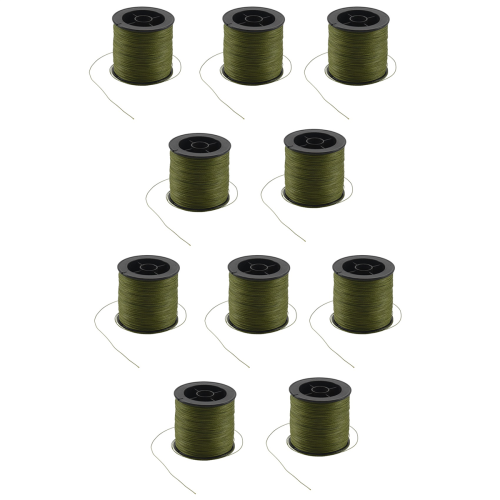 10 τεμάχια 500 M 30 LB 0.26mm Πλεκτή πετονιά PE 4 κλώνων Πράσινη