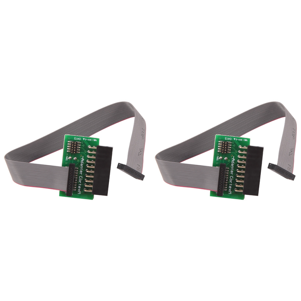 2X Jtag-Kabel FüR Runde Schnittstellenkarte (2X10 2,54 Mm GegenüBer Swd 1,27)-image