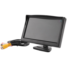 2 szt. 5-calowy monitor TFT LCD HD 800X480 z podwójnym uchwytem montażowym do kamery cofania/monitora cofania/odtwarzacza DVD