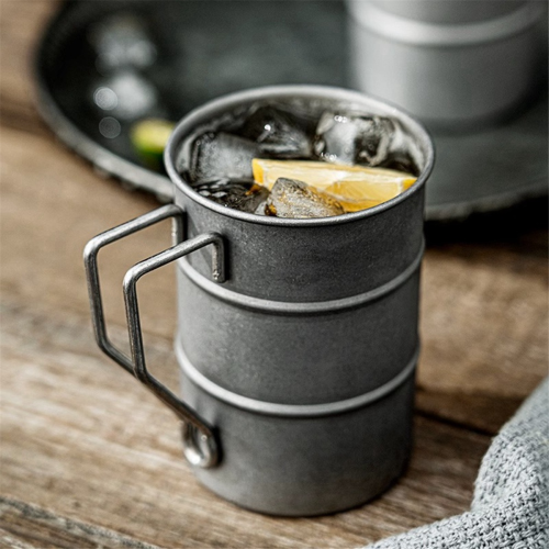 Κούπα μπύρας 350Ml/12Oz ρετρό βιομηχανικού στυλ από ανοξείδωτο ατσάλι 304 2