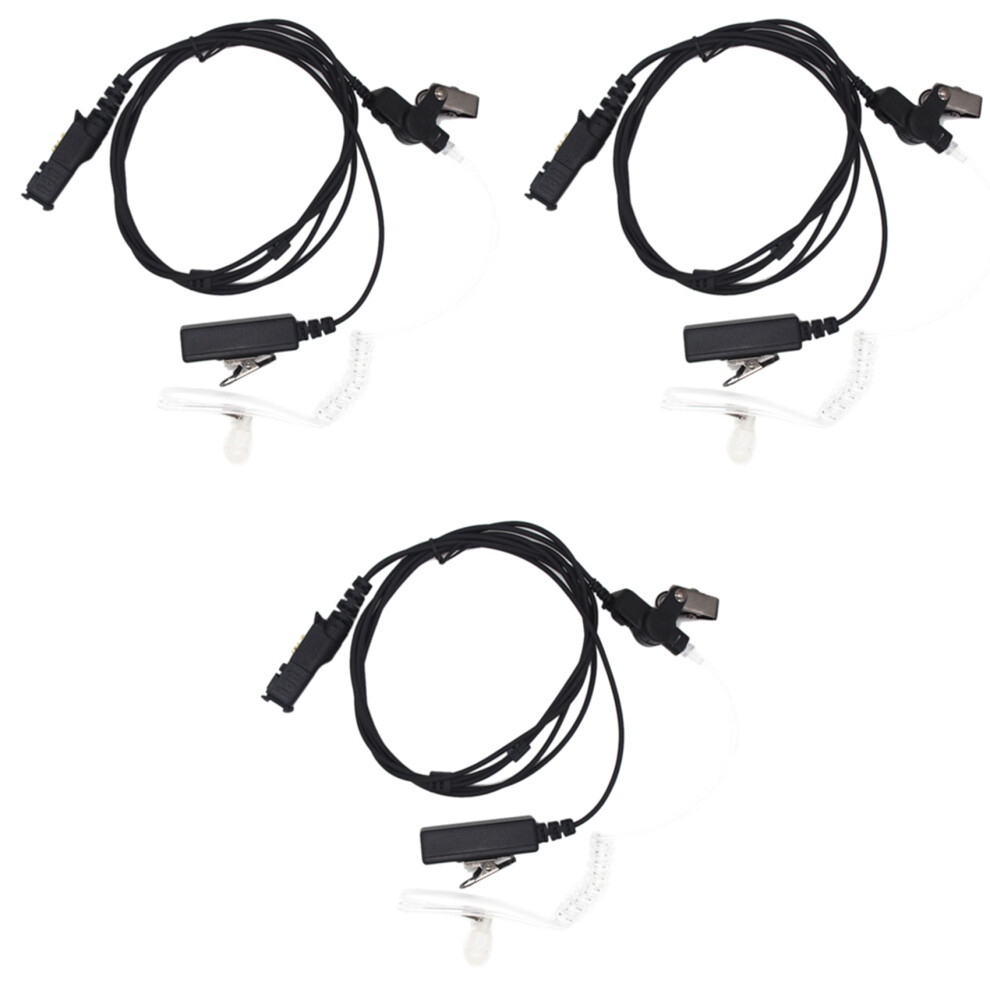 Lot Von 3 Walkie-Talkie-Lautsprechern Mit Akustischer RöHre Ppt FüR Xir P6600 P6620 XPR3300 XPR3500 MTP3250-image