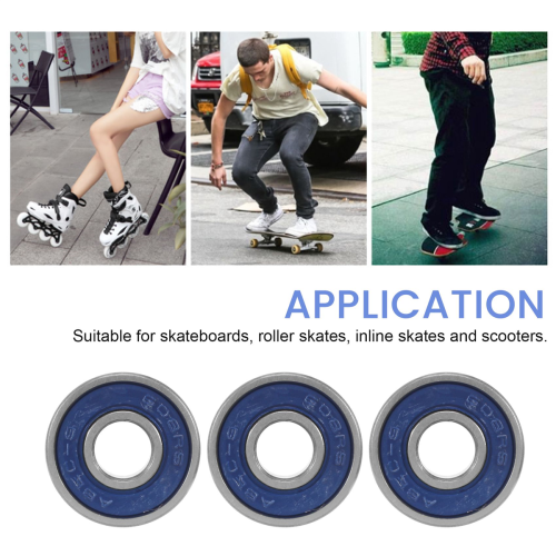 Ruote per skateboard ABEC 9 senza attrito, 16 pezzi, ad alta precisione 2