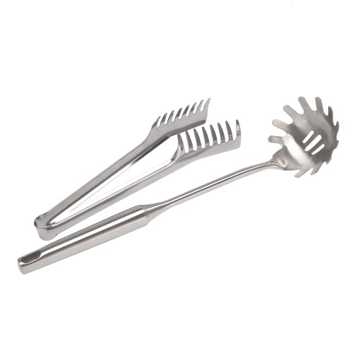 2 Pieces Stainless Steel Spaghetti Server Set,Pasta Spoon Fork