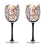 2Pcs Autumn Tree Wine Glass - Fall Colors Hand Painted Leaf 1