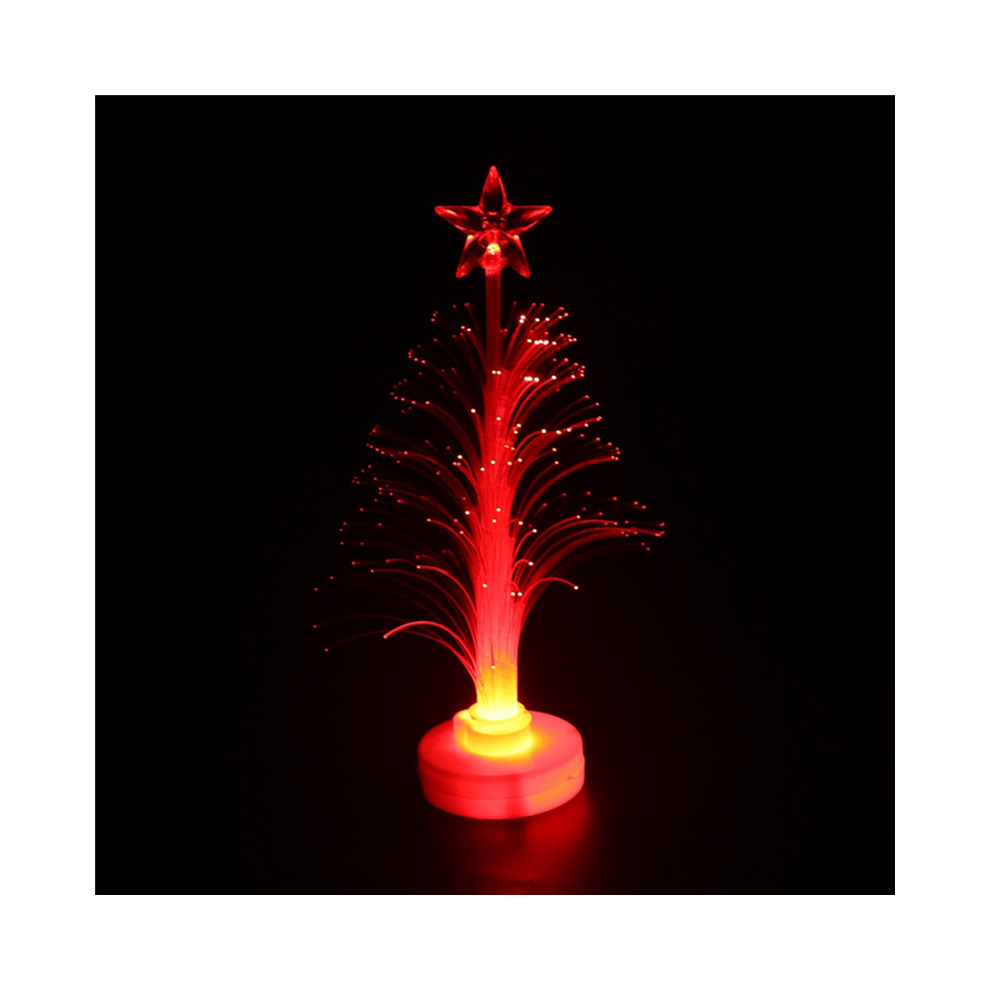 Lot de 10 jouets lumineux à LED pour sapin de Noël en fibre optique qui changent de couleur