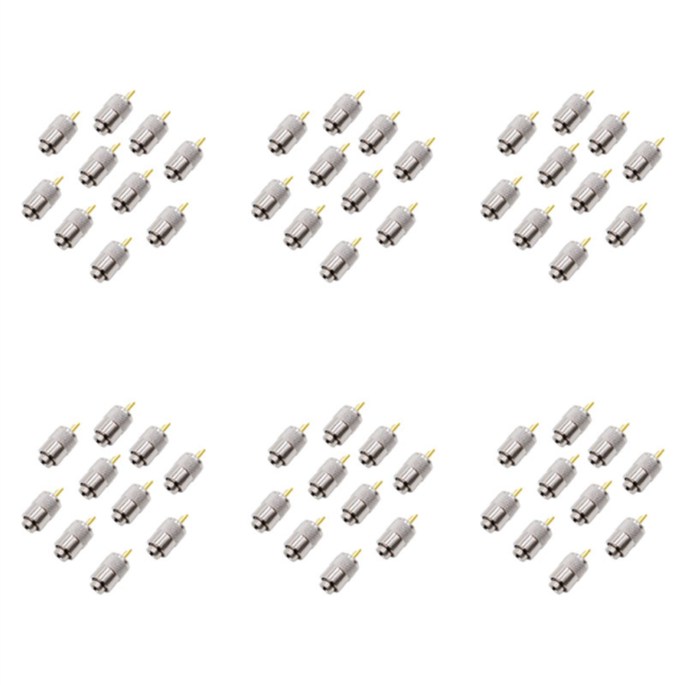 60Pcs Rf Connector Uhf Male Rg8 Rg58 Cable Lug Antenna Pl259 4853799481972