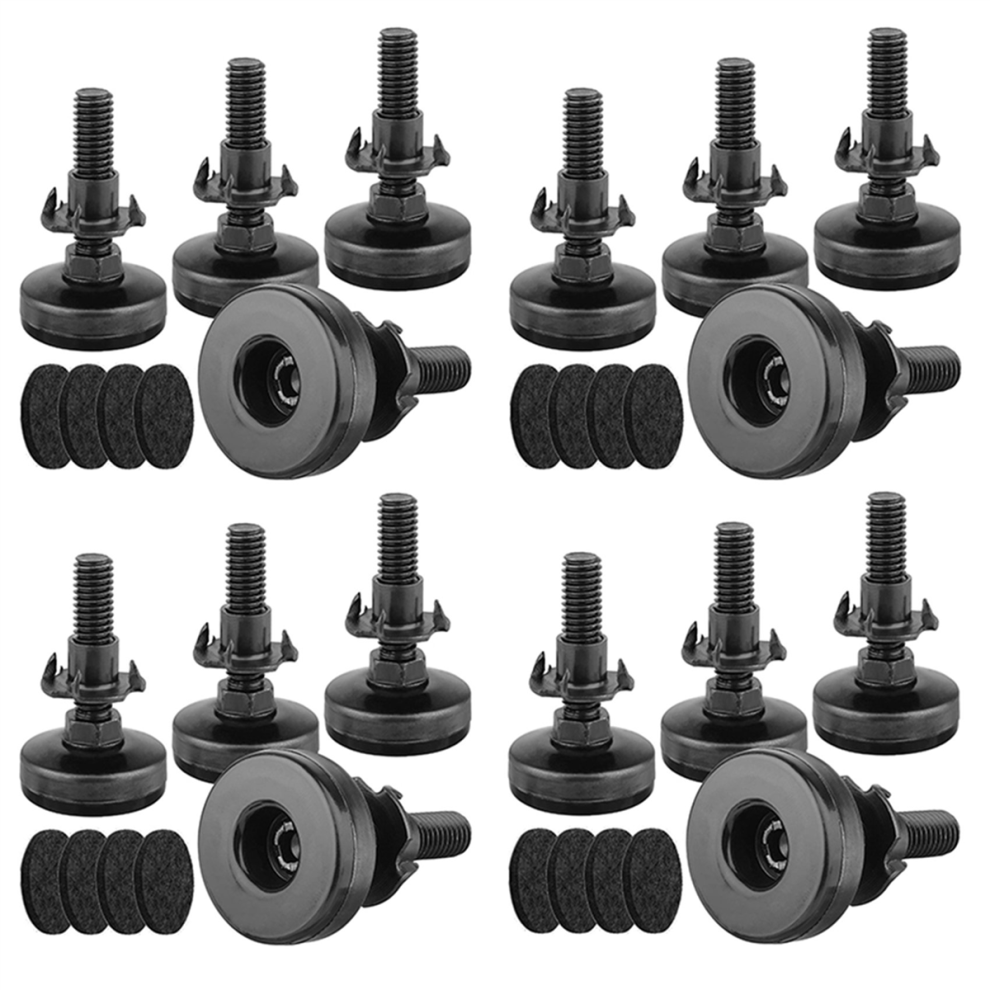 16Pcs Furniture Levelers Heavy Duty Leveling Feet Adjustable Leg For Cabinets Tables Chairs Raiser 4853799428397