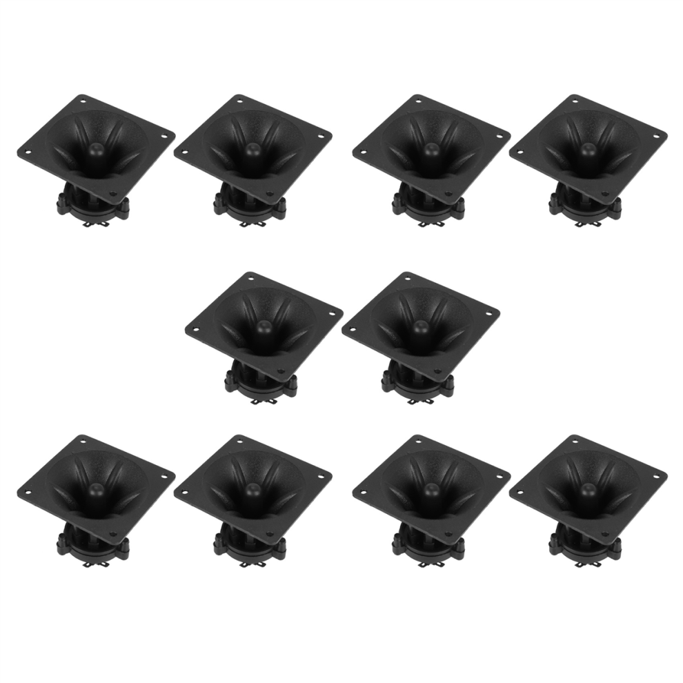10Pc Tweeters Piezoelectric Tweeter Loudspeaker Ceramic Buzzer Treble Square Audio Speaker Black 4853799449460