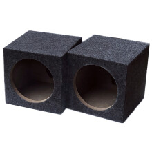 1Pair 6.5-Inch Universal Sealed Subwoofer Boxes for Car Music Pair