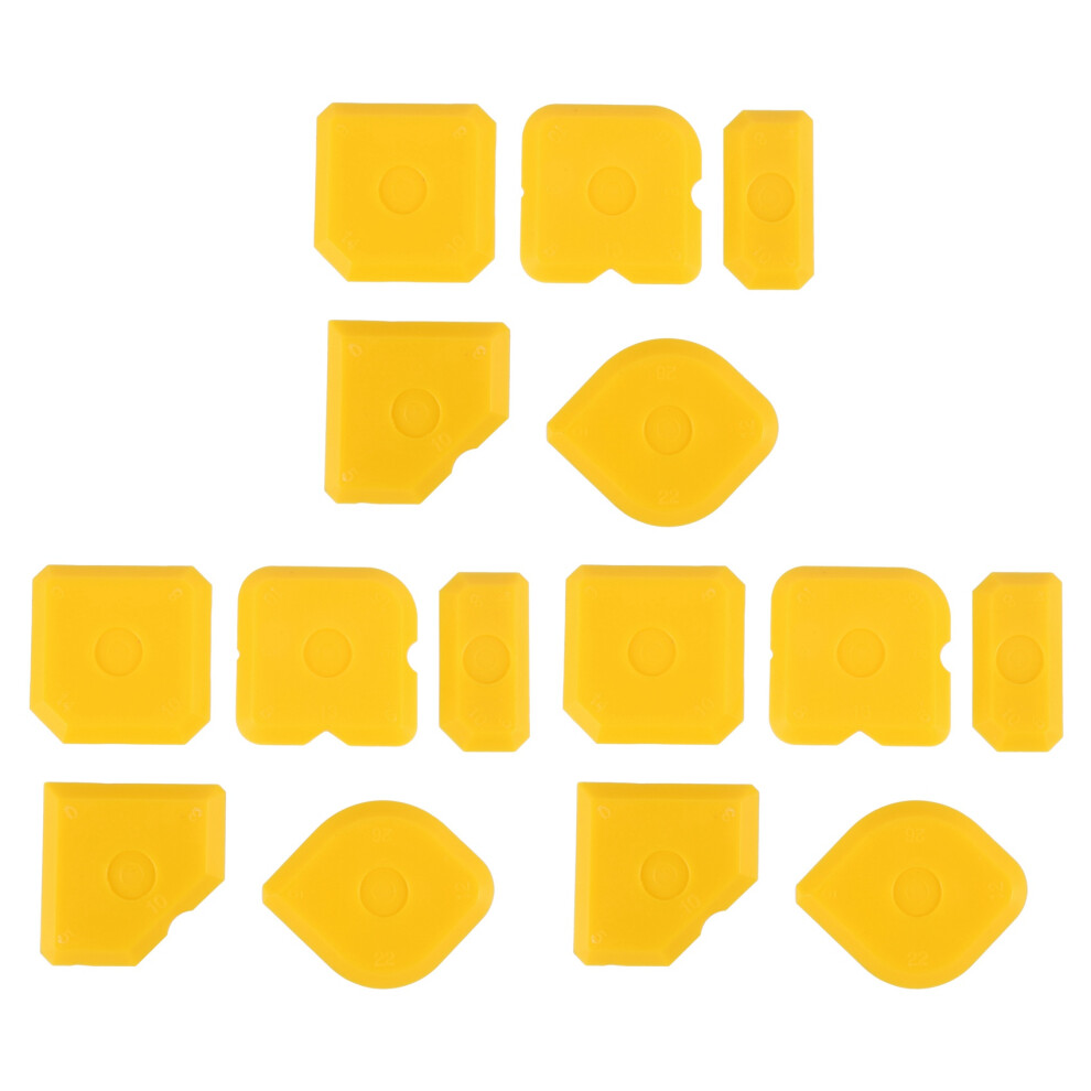 15Pcs Scraper Tool Kit Grouting Set Smoothing Trowel Grout Remover Silicone Joint Filler Spatula