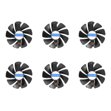 Lot von 6 Kühlventilatoren für 95-mm-Videokarte CF1015H12D DC12V für Sapphire NITRO RX480 8G RX 470 4G GDDR5 RX570