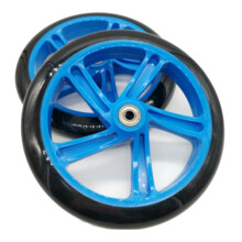 2 darab roller kerék 200 mm PU anyag vastagság, kék