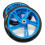 2 stk scooterhjul 200 mm PU-materialets tykkelse, blå 1