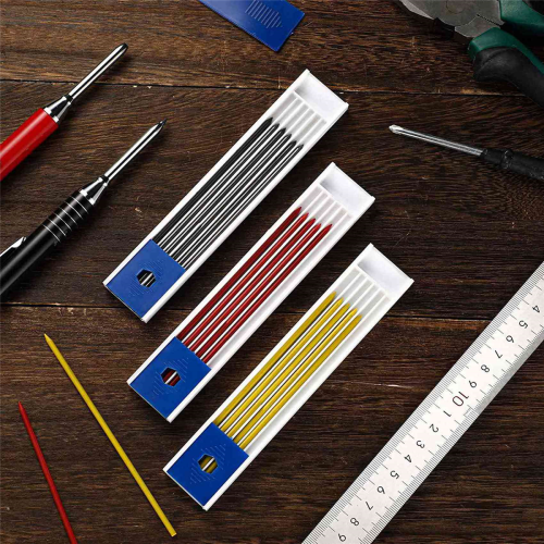 120 Pcs 2.8 mm Solid Carpenter Pencil Set Refills for Marker Woodworking Mechanical 1