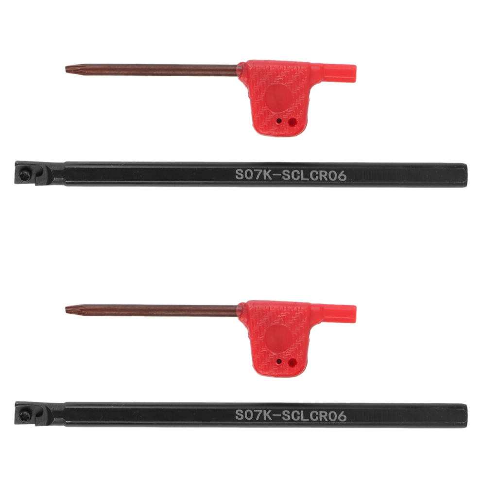 2Pcs Turning Tool Sclcr S07k-Sclcr06 Internal Lathe Boring Bar Tungsten Carbide Tools 4853799499571