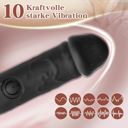 Mini Bullet Vibrator - Realistic Dildo with 10 Vibration Modes 2