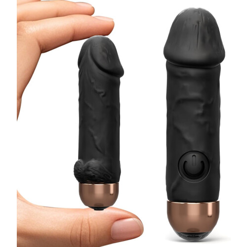 Mini Bullet Vibrator - Realistic Dildo with 10 Vibration Modes