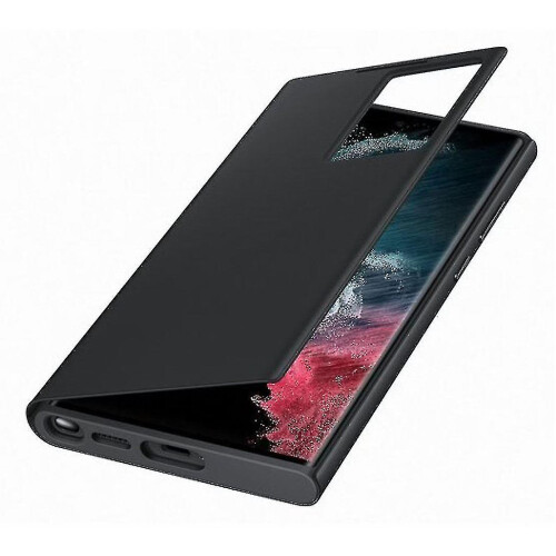 Samsung Galaxy S22 Ultra Official Case - Smart Clear View Cover - Black