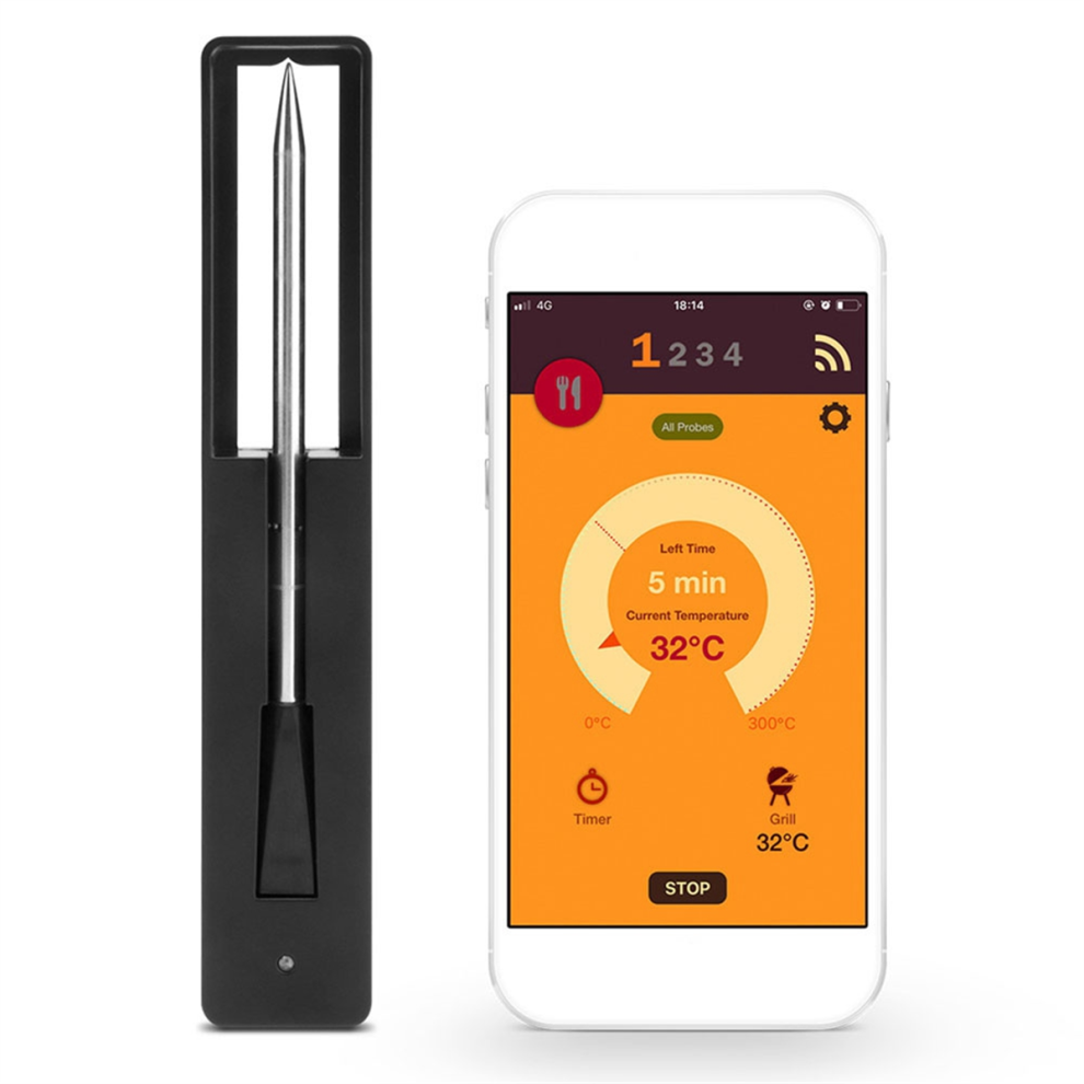 Meat Thermometer Wireless Digital Bluetooth Barbecue for Oven BBQ