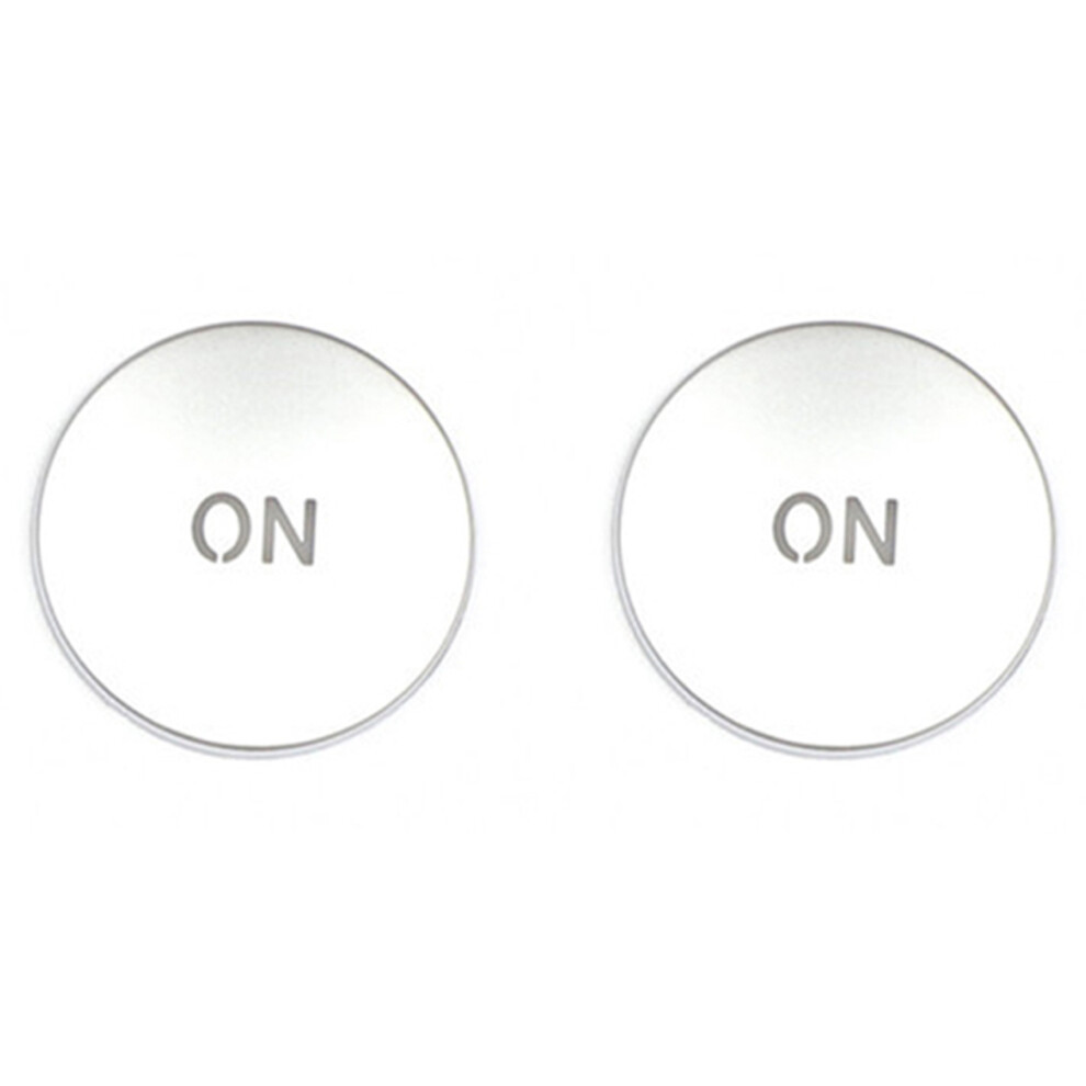 2X Car Console Volume Multimedia Switch Button Cover Trim For W204 C180 E260 Ml350 Glk200 Interior Accessories Silver 4852972336795