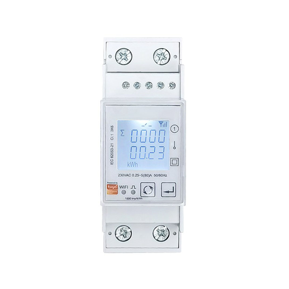 Wifi Bidirectional Energy Meter Single Phase 80A Kwh Power Monitor 4853799463206